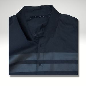 SEANJOHN Button Down, Black, 3xl